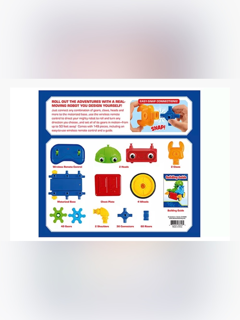 Lakeshore Remote-Control Gear-Bot Toy - Picture 3 of 4